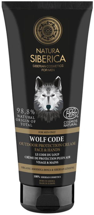 Natura Siberica MEN Kod Wilk. Zewnętrzny krem ochronny do twarzy i rąk 80ml