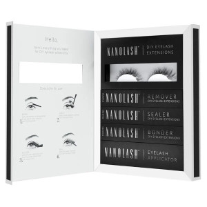 Nanolash Diy Eyelash Extensions Starter Kit Zestaw startowy do przedłużania sztucznych rzęs bondingowych kępki - Classy 36szt