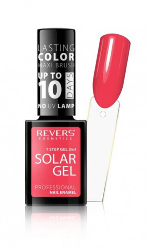 REVERS SOLAR GEL Lakier do paznokci efekt lakieru hybrydowego - 08 RASPBERRY ETERNAL 10ml
