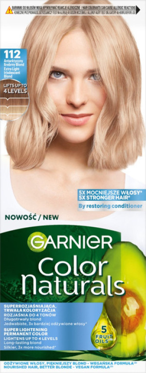 Garnier Color Naturals Creme Farba do włosów - 112 Antarktyczny srebrny blond 112ml
