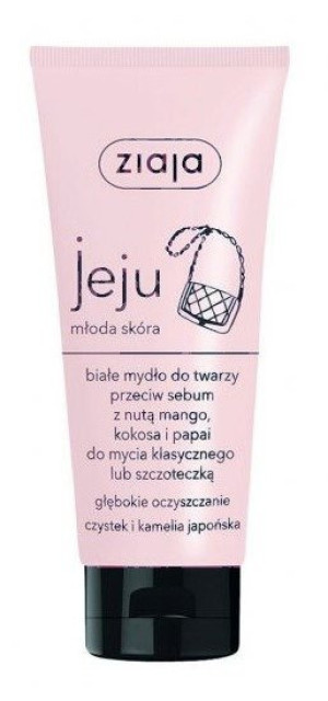 Ziaja Jeju Róż Białe mydło do twarzy 75ml