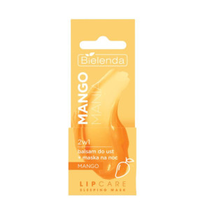 Bielenda Mango Mania Lip Care Sleeping Mask 2w1 Balsam do ust+maska na noc - Mango 10g