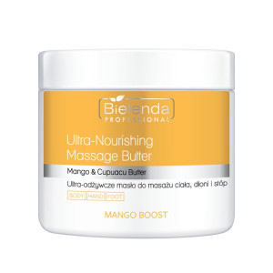 Bielenda Professional Mango Boost Ultra Nourishing Massage Butter Ultra-odżywcze masło do masażu ciała, dłoni i stóp - Mango i Olej Buriti 500ml