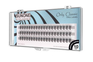 SUNONE Sztuczne rzęsy kępki jedwabne naturalne - 10mm (60 sztuk)