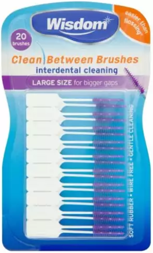 Wisdom Clean Between Brushes czyściki międzyzębowe 20 sztuk