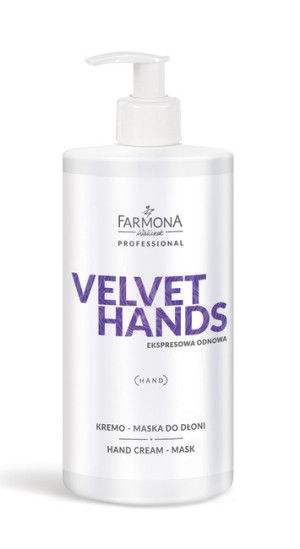 FARMONA PROFESSIONAL VELVET HANDS Kremo-maska do dłoni 500ml