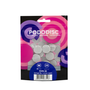 Staleks Pro Pododisc Zestaw nakładek-gąbek wymiennych do pododysku M/20mm (25 sztuk) PDFB-20