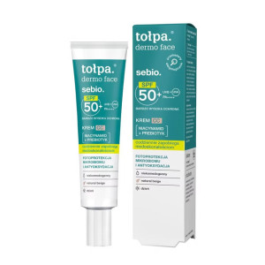 Tołpa Dermo Face Sebio Krem CC SPF50 - Natural Beige 40ml