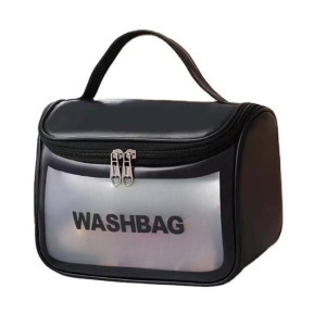 ECARLA WASHBAG Kosmetyczka rozkładana kuferek na kosmetyki - czarna