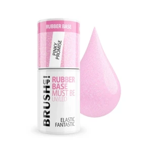 Brush Up! By Maxineczka Elastic Fantastic Rubber Base Must Be UV/LED Baza hybrydowa do paznokci - Pinky Promise 5g