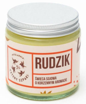 Mydlarnia Cztery Szpaki Świeca sojowa o korzennym aromacie - rudzik