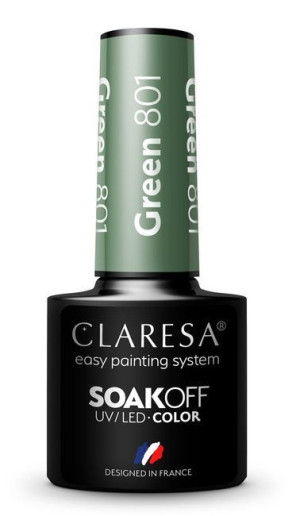 CLARESA Lakier hybrydowy Green 801 5g