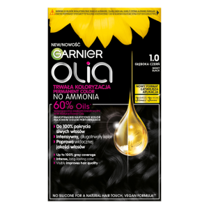 Garnier Trwała Koloryzacja Farba do włosów - 1.0 Głęboka Czerń 174ml