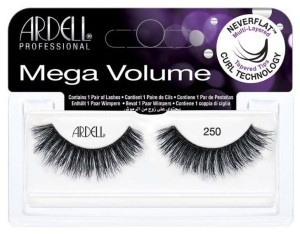 Ardell Mega Volume 250 Black Sztuczne rzęsy na pasku 1 para