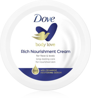 Dove Body Love Rich Nourishment Odżywczy krem do twarzy i ciała 75ml