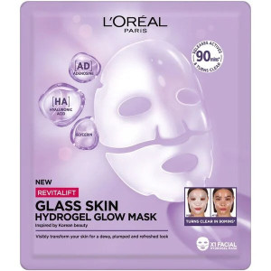 Loreal Revitalift Filler Glass Skin Żelowa maska rozświetlająca do twarzy 25g