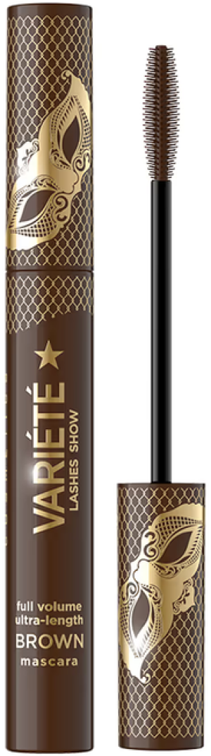 Eveline Variete Lashes Show Maskara pogrubiająco-wydłużająca Brown 10ml