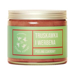 Mydlarnia Cztery Szpaki Peeling cukrowy - truskawka i werbena 250ml