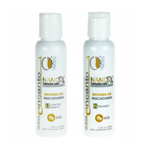 Encanto NanoX Batana Oil Zestaw do keratynowego prostowania włosów - szampon + keratyna (2x100ml)