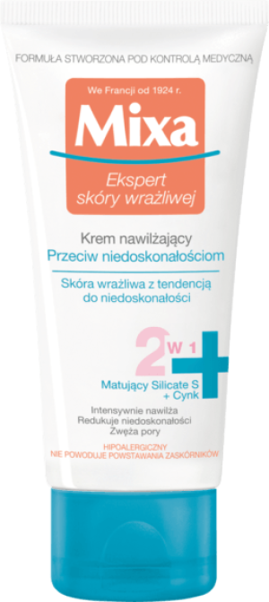 Mixa Krem nawilżający przeciw niedoskonałościom 50ml