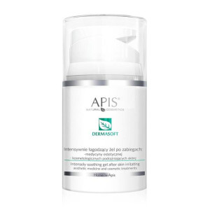 APIS DERMASOFT HOME TERAPIS Intensywnie łagodzący żel po zabiegach medycyny estetycznej, kosmetologicznych podrażniających skórę 50ml
