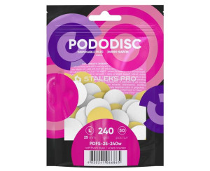 Staleks Pro Pododisc Zestaw nakładek wymiennych do pododysku L/#240/25mm (50 sztuk) PDFS-25-240W