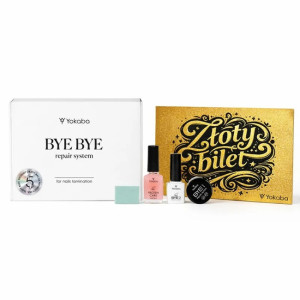 Yokaba ByeBye Repair Protein Zestaw do laminacji paznokci + ZŁOTY BILET