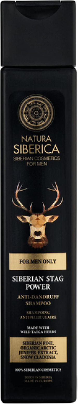 Natura Siberica MEN Naturalny szampon do pielęgnacji włosów ze skłonnością do łupieżu dla mężczyzn Siberian Stag Power 250ml