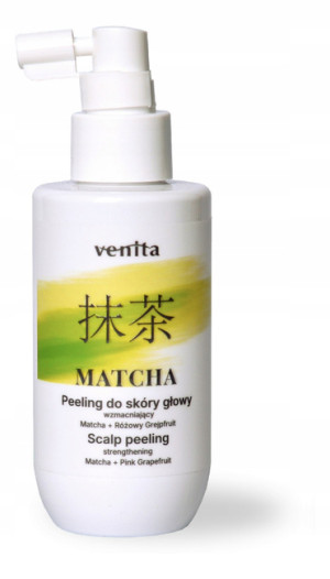 Venita Matcha Peeling do skóry głowy wzmacniający - Matcha i różowy grejpfrut 150ml