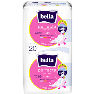 Bella Perfecta Ultra Rose Podpaski higieniczne ultracienkie o delikatnym zapachu - 20 sztuk