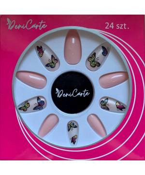 Deni Carte Tipsy 24szt+klej 2g MOTYLKI