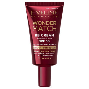 Eveline Wonder Match BB Cream SPF50 Krem BB - 02 Vanilla 30ml