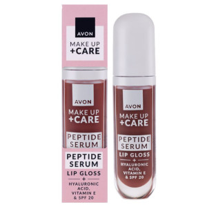 Avon Make Up+Care Błyszczyk-serum do ust z peptydami SPF 20 - Nourish Nude 7ml
