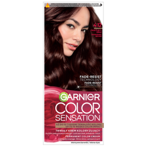 Garnier Color Sensation Creme Farba do włosów - 4.12 Świetlisty Brąz 112ml
