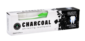 Beauty Charcoal Wybielająca pasta do zębów z aktywnym węglem 100ml + szczoteczka