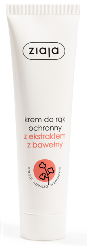 Ziaja Ochronny krem do rąk z ekstraktem z bawełny 100ml