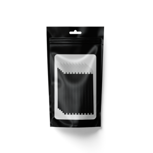Sleek Shine Aplikator, pędzelek do błyszczyka pomadki usta czarny - 50 sztuk