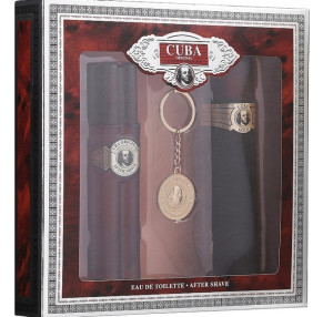 Cuba Gold Men Zestaw kosmetyków męskich - Woda po goleniu 100ml+Woda toaletowa 100ml+Brelok