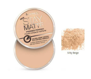 RIMMEL Stay Matte Pressed Powder Puder matujący prasowany 005 Silky Beige 14 g