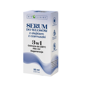 Bioelixire Serum do włosów z olejkiem z czarnuszki - Ochrona do 230°, filtr UV, regeneracja 50ml