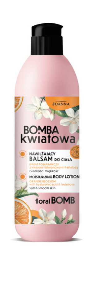Joanna Bomba Kwiatowa Nawilżający balsam do ciała - Kwiat pomarańczy z kwasem hialuronowym i trehalozą 500ml