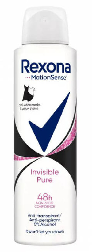 Rexona Women Invisible Pure 48H Antyperspirnat spray 150ml