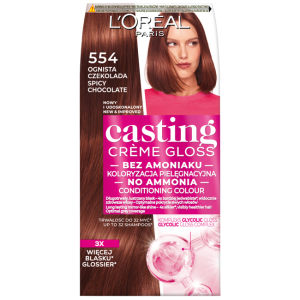 Loreal Casting Creme Gloss Farba do włosów - 554 Ognista Czekolada (48ml, 72ml, 60ml)