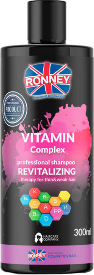 Ronney Vitamin Complex Szampon rewitalizujący do włosów cienkich i osłabionych 300ml