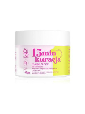 OnlyBio Hair Cycling 15min Kuracja Maska S.O.S! do włosów wzmacnia i regeneruje włosy suche i zniszczone - Regeneracja 280ml