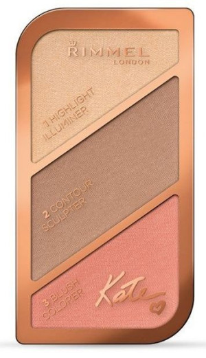Rimmel KATE 002 Paleta do konturowania twarzy Coral glow 18,5g