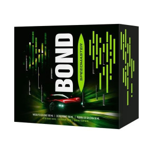 Bond Speedmaster Zestaw kosmetyków do pielęgnacji dla mężczyzn - Woda po goleniu 100ml + Dezodorant w sprayu 150ml + Pianka do golenia 50ml