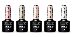 Claresa Lakier hybrydowy Celebration Zestaw 5 + 6 + 7 + 8 + 9 SoakOff UV/LED 5x5g