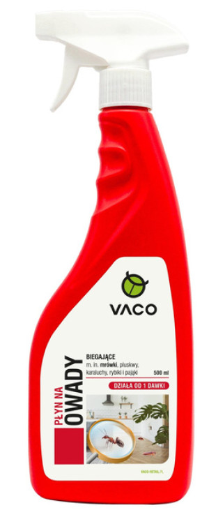 Vaco Płyn na owady biegające mrówki, pluskwy, karaluchy, pająki, rybiki - Owocowy 500ml