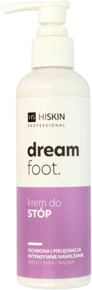 HiSkin Dream Foot Krem nawilżający do stóp - Masło shea i Malina 200ml